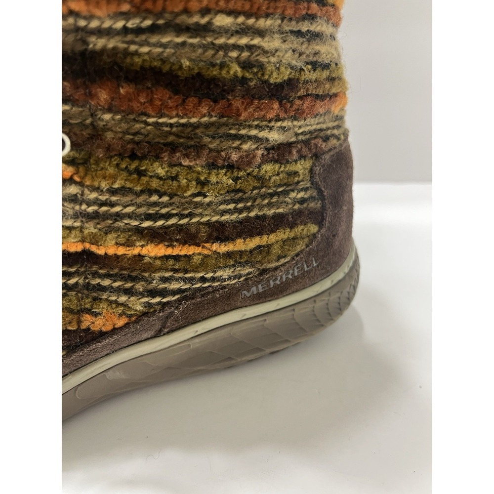 Merrell Women's Pechora Sky Boots Expressive Orange Faux Fur Lining Lace-Up 9 - Picture 7 of 13